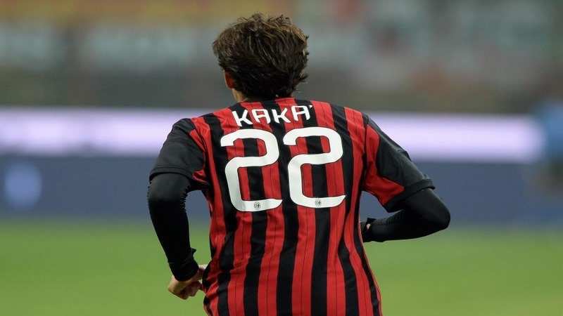Số áo 22 là biểu tượng của Kaka tại AC Milan