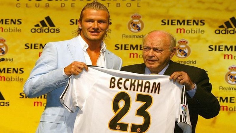 Số áo Beckham trong suốt sự nghiệp thi đấu 